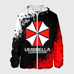 Куртка с капюшоном мужская RESIDENT EVIL UMBRELLA, цвет: 3D-белый