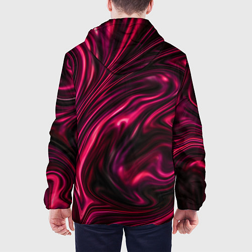 Мужская куртка Abstract Fluid / 3D-Белый – фото 4