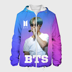 Куртка с капюшоном мужская BTS, цвет: 3D-белый