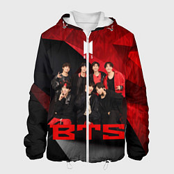 Куртка с капюшоном мужская BTS, цвет: 3D-белый