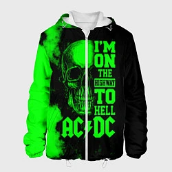 Куртка с капюшоном мужская I'm on the highway to hell ACDC, цвет: 3D-белый