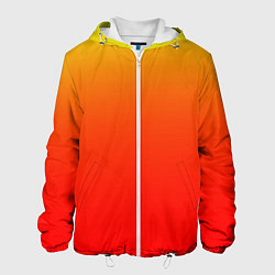 Куртка с капюшоном мужская Оранж, цвет: 3D-белый