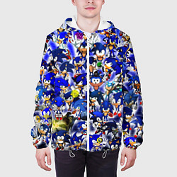 Куртка с капюшоном мужская All of Sonic, цвет: 3D-белый — фото 2
