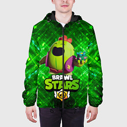 Куртка с капюшоном мужская Brawn stars Spike Спайк, цвет: 3D-черный — фото 2