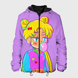Куртка с капюшоном мужская SAILOR MOON, цвет: 3D-черный