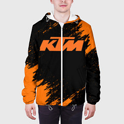 Куртка с капюшоном мужская KTM, цвет: 3D-белый — фото 2