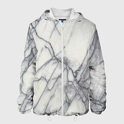 Куртка с капюшоном мужская Мрамор, цвет: 3D-белый