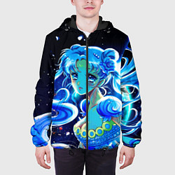 Куртка с капюшоном мужская СЕЙЛОР МУН, цвет: 3D-черный — фото 2