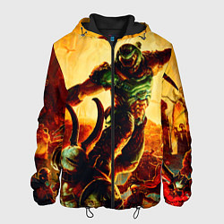 Куртка с капюшоном мужская Doom Eternal, цвет: 3D-черный