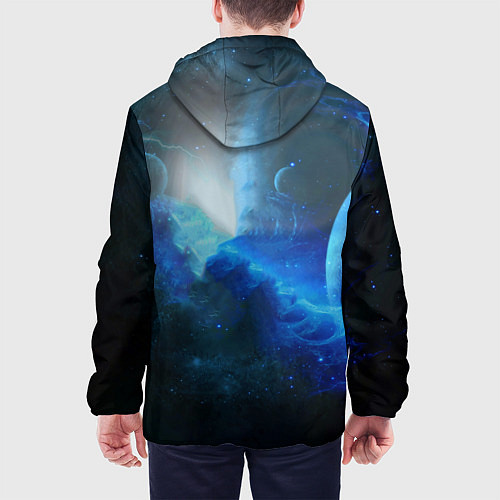 Мужская куртка ТАРДИС / 3D-Белый – фото 4