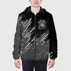 Куртка с капюшоном мужская QUEEN, цвет: 3D-черный — фото 2