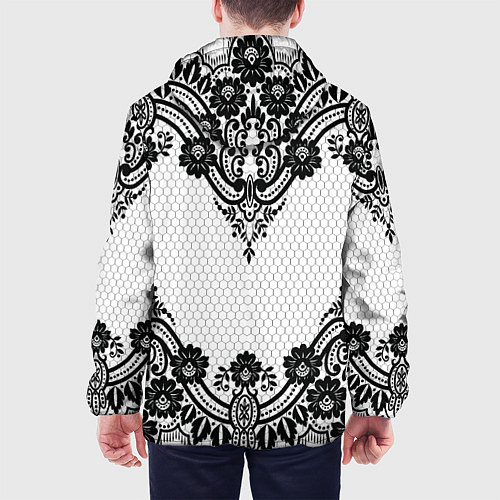 Мужская куртка Кружева / 3D-Черный – фото 4