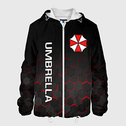 Куртка с капюшоном мужская UMBRELLA CORP, цвет: 3D-белый