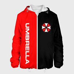 Куртка с капюшоном мужская Umbrella Corporation, цвет: 3D-белый