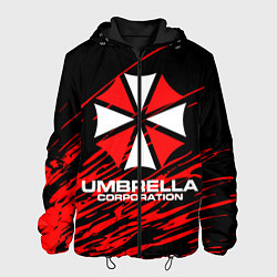 Куртка с капюшоном мужская Umbrella Corporation, цвет: 3D-черный