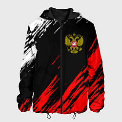 Куртка с капюшоном мужская РОССИЯ цвета 3D-черный — фото 1