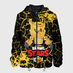 Куртка с капюшоном мужская Brawl stars mecha crow, цвет: 3D-черный