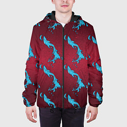 Куртка с капюшоном мужская ДУХ ВОДЫ, цвет: 3D-черный — фото 2