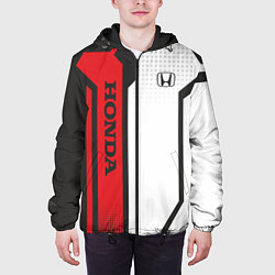 Куртка с капюшоном мужская Honda Driver team, цвет: 3D-черный — фото 2