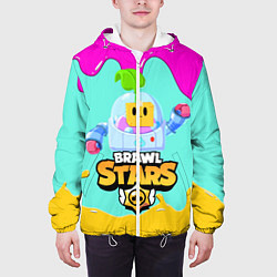 Куртка с капюшоном мужская BRAWL STARS SPROUT, цвет: 3D-белый — фото 2