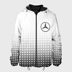 Куртка с капюшоном мужская Mercedes-Benz, цвет: 3D-черный