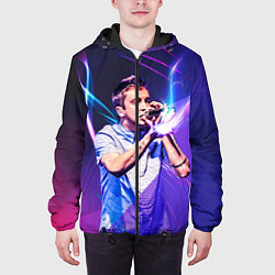 Куртка с капюшоном мужская Тайлер Джозеф, цвет: 3D-черный — фото 2