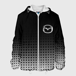 Куртка с капюшоном мужская Mazda, цвет: 3D-белый