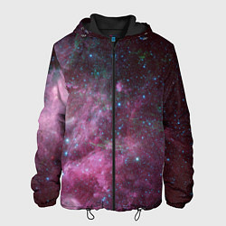 Куртка с капюшоном мужская Birth and death of stars, цвет: 3D-черный