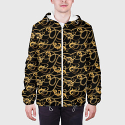 Куртка с капюшоном мужская Versace, цвет: 3D-белый — фото 2