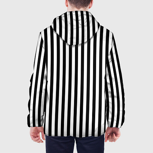 Мужская куртка Пикси полосы / 3D-Белый – фото 4