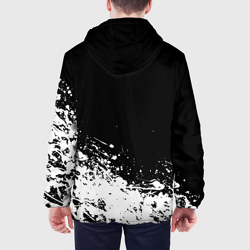 Мужская куртка Черный Клевер Черный Бык 6 / 3D-Белый – фото 4