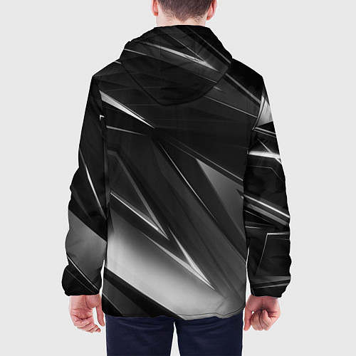 Мужская куртка GEOMETRY STRIPES BLACK & WHITE / 3D-Белый – фото 4