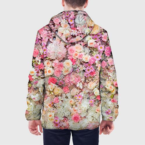 Мужская куртка Цветочное поле / 3D-Белый – фото 4
