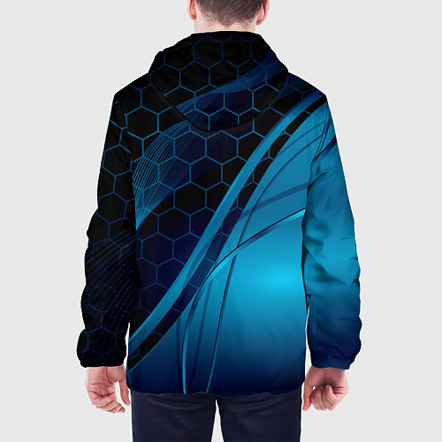 Мужская куртка ABSTRACT BLUE / 3D-Белый – фото 4