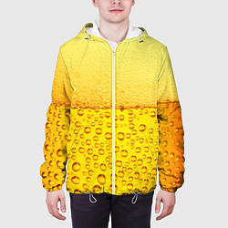Куртка с капюшоном мужская ПИВО, цвет: 3D-белый — фото 2
