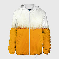 Куртка с капюшоном мужская Я ПИВО!, цвет: 3D-белый
