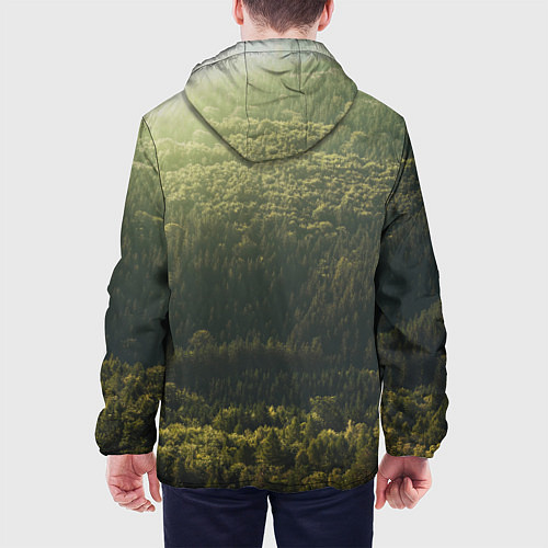 Мужская куртка Летний лес / 3D-Белый – фото 4