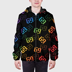 Куртка с капюшоном мужская 6IX9INE, цвет: 3D-черный — фото 2