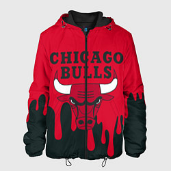Куртка с капюшоном мужская Chicago Bulls, цвет: 3D-черный