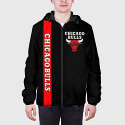 Куртка с капюшоном мужская CHICAGO BULLS, цвет: 3D-черный — фото 2
