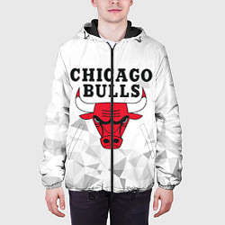 Куртка с капюшоном мужская CHICAGO BULLS, цвет: 3D-черный — фото 2