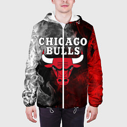 Куртка с капюшоном мужская CHICAGO BULLS, цвет: 3D-белый — фото 2