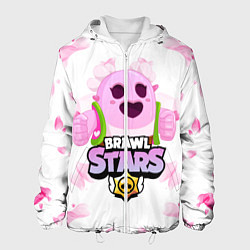 Куртка с капюшоном мужская Sakura Spike Brawl Stars, цвет: 3D-белый