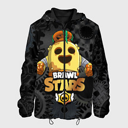 Куртка с капюшоном мужская Brawl Stars Robot Spike, цвет: 3D-черный