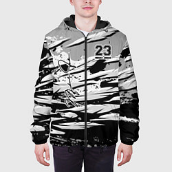 Куртка с капюшоном мужская Michael Jordan 23, цвет: 3D-черный — фото 2