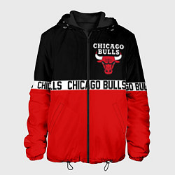 Куртка с капюшоном мужская CHICAGO BULLS, цвет: 3D-черный