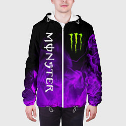 Куртка с капюшоном мужская MONSTER ENERGY, цвет: 3D-белый — фото 2