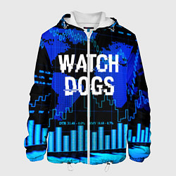 Куртка с капюшоном мужская Watch Dogs, цвет: 3D-белый