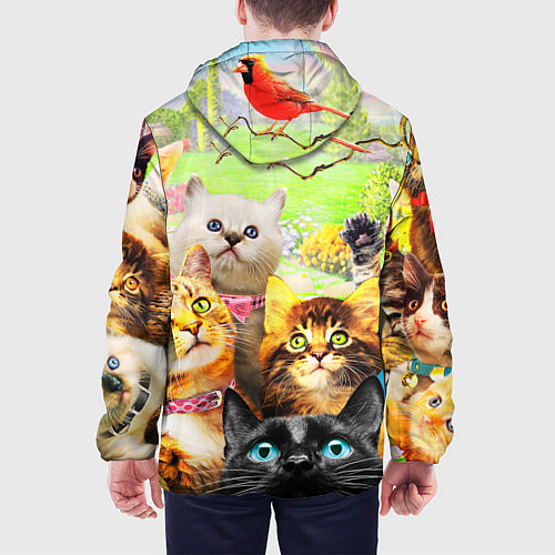 Мужская куртка КОТЫ / 3D-Белый – фото 4