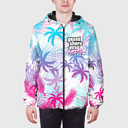 Куртка с капюшоном мужская GTA VICE CITY, цвет: 3D-черный — фото 2